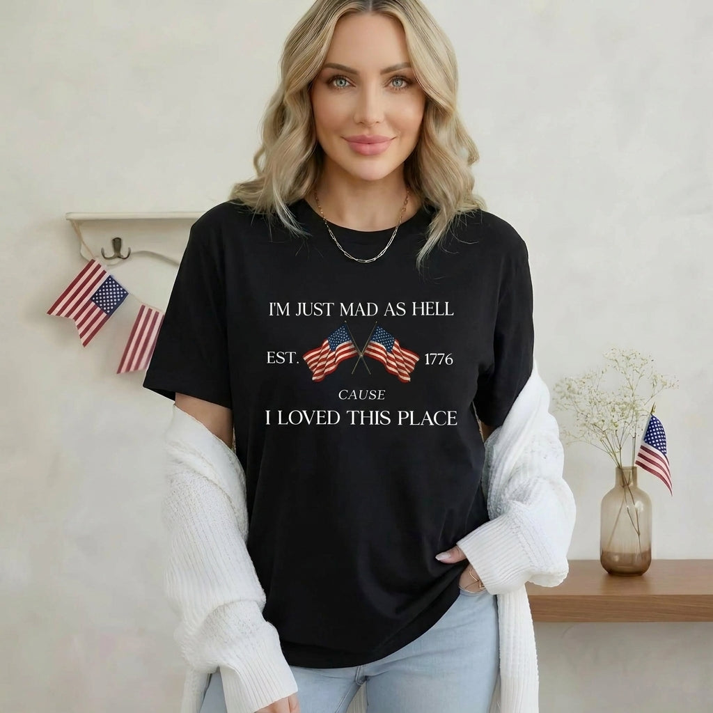 Patriotic 1776 USA Flag Independence Day T-Shirt / Sweatshirt / Hoodie