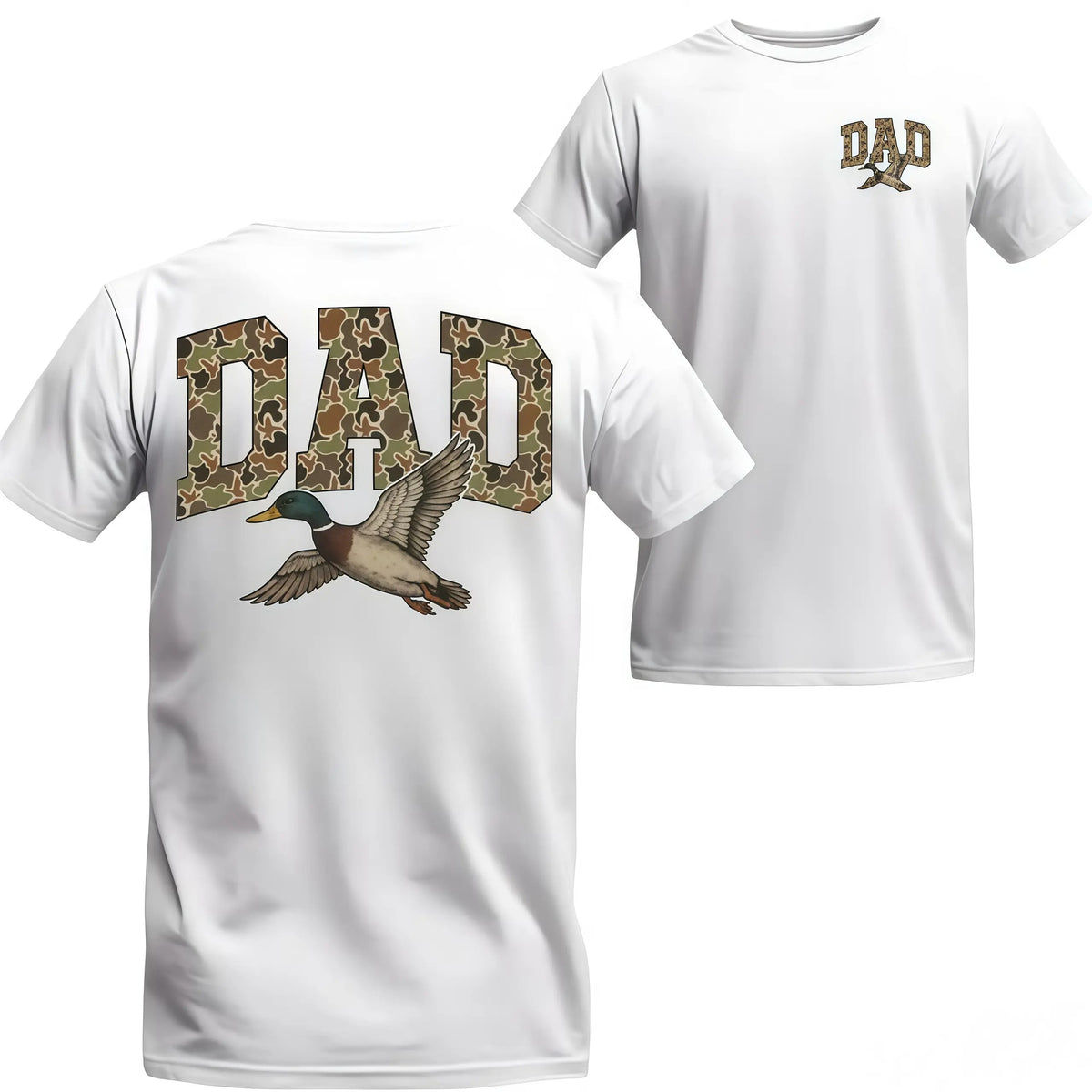 Camo Duck Dad Old School Camouflage Hunting T-Shirt / Sweatshirt / Hoodie