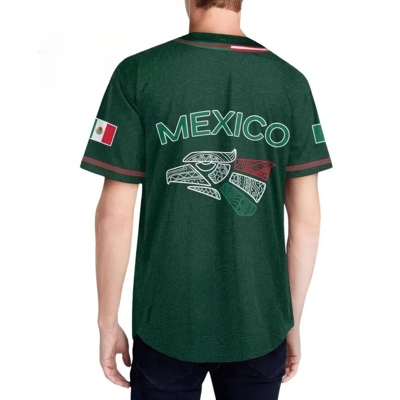 Mexico Heritage Eagle - Baseball Jersey