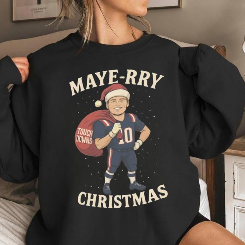 Drake Maye New England Christmas Patriots Unisex XMAS Gift T-Shirt / Sweatshirt / Hoodie