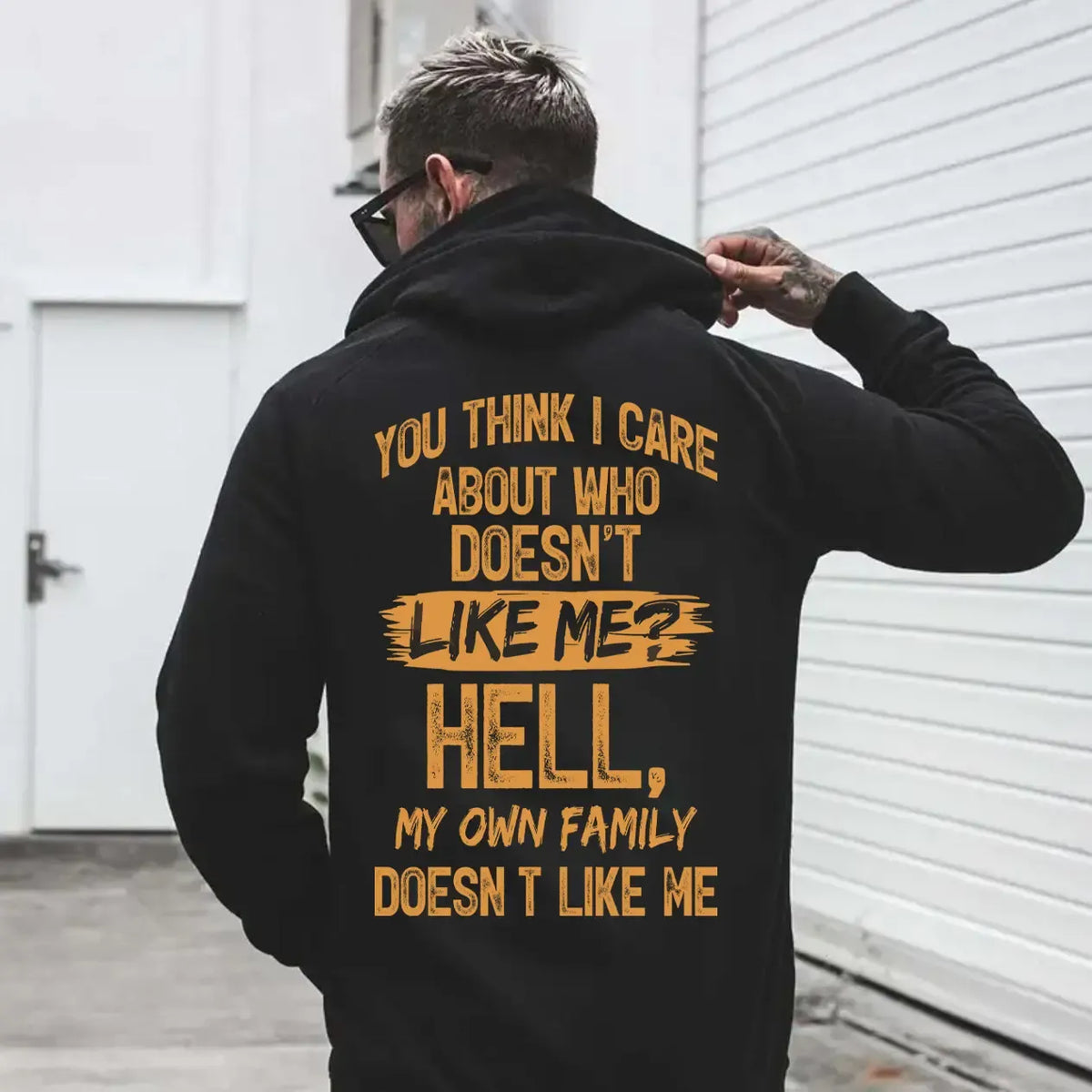 You Think I Care About Who Doesn’t Like Me Funny Sarcastic Quote Graphic T-Shirt / Sweatshirt / Hoodie