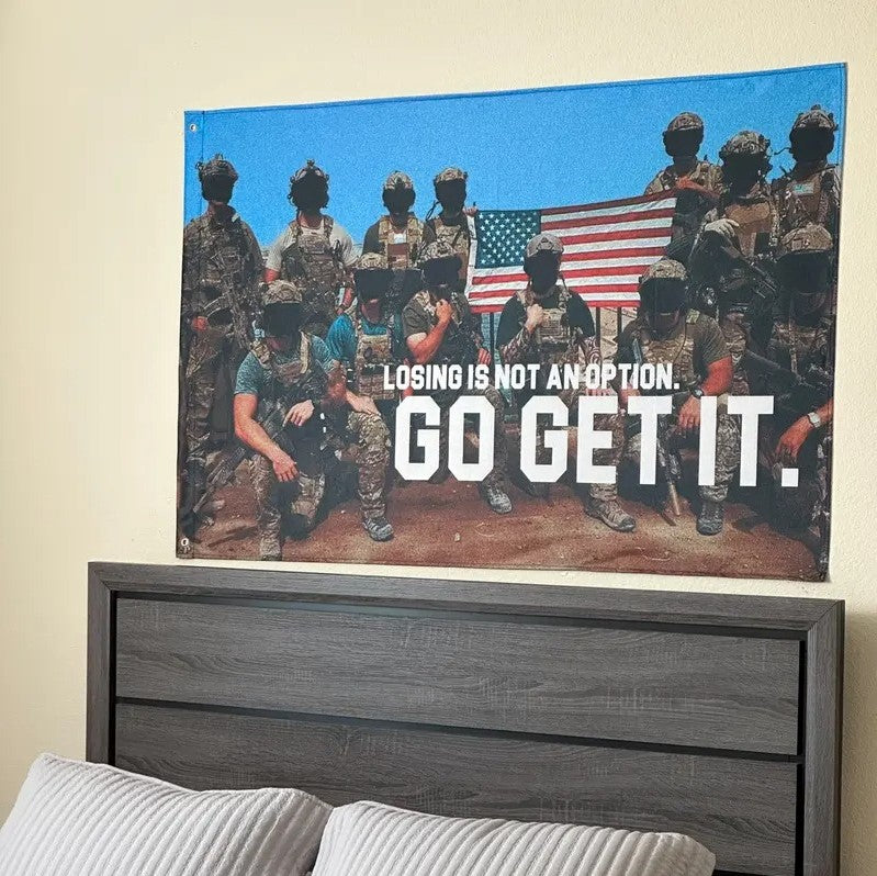 Losing Is Not An Option Motivational Flag