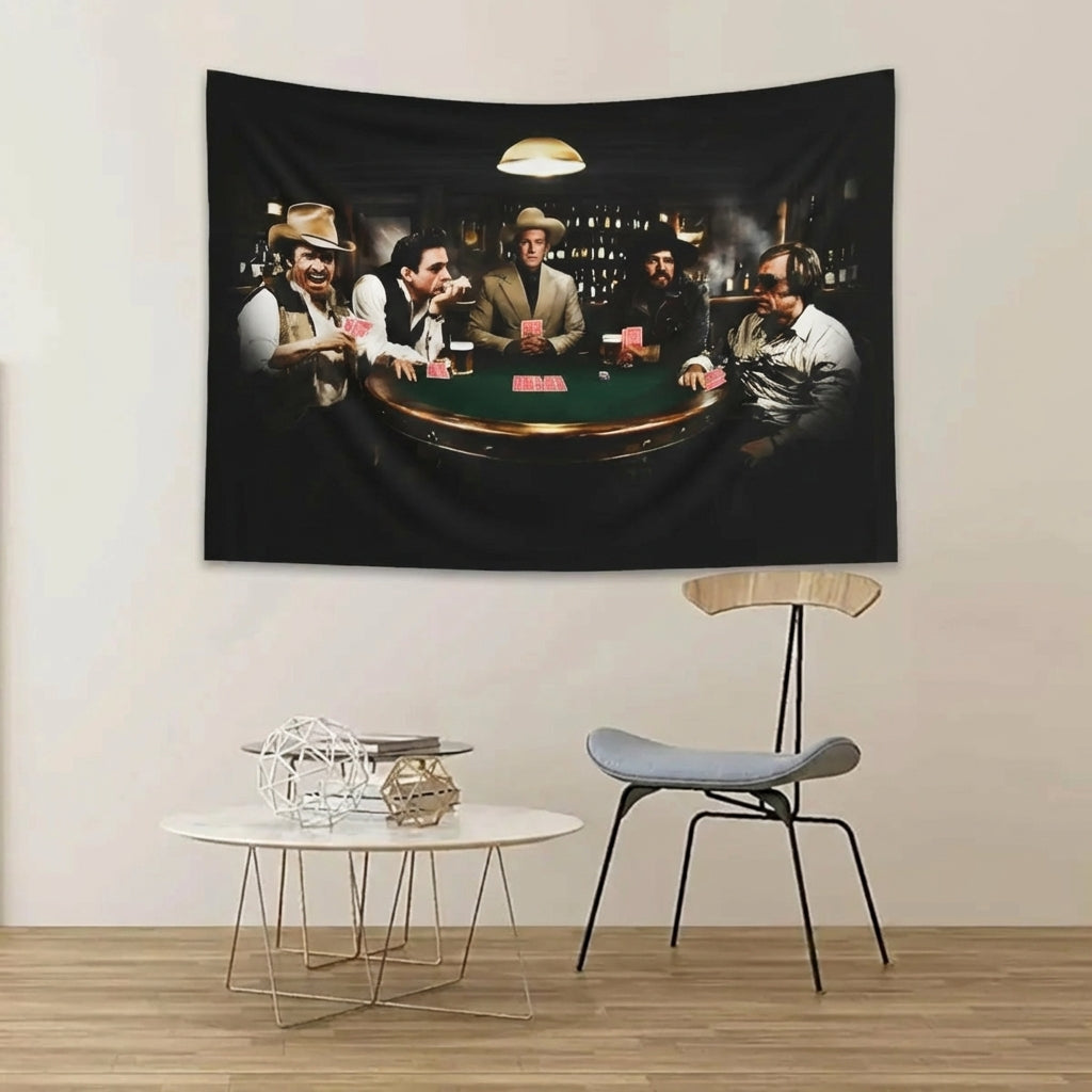 Country Legends Poker Game Wall Flag