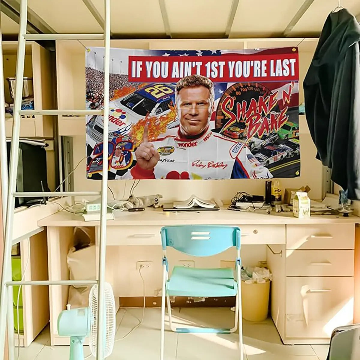 If You Ain't 1st You're Last NASCAR Funny Flag