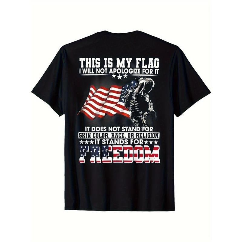 Patriotic American Flag & Soldier Print T-Shirt / Sweatshirt / Hoodie