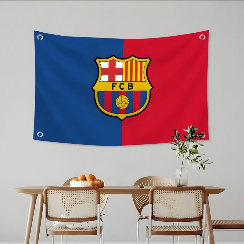 Football Club FC Barcelona Flags Simple Design