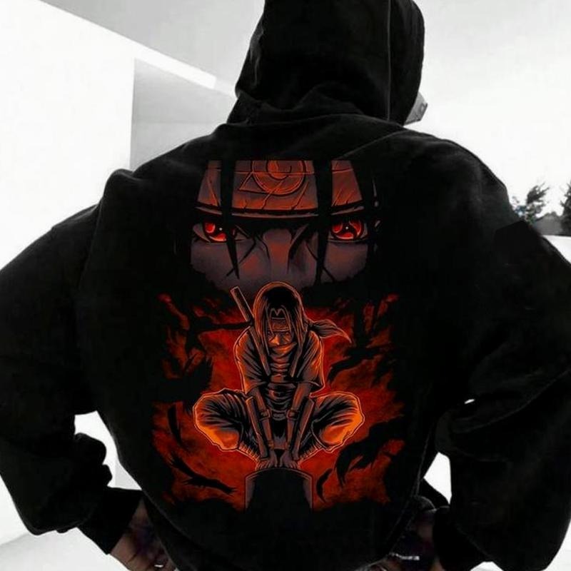 Uchiha Itachi Anime Back Print T-Shirt / Sweatshirt / Hoodie