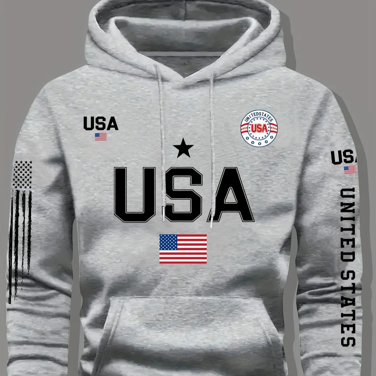 USA Flag Print Unisex Casual T-Shirt / Sweatshirt / Hoodie