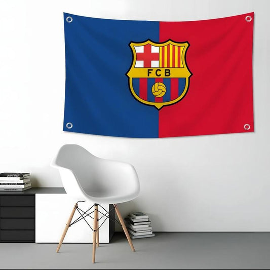 Football Club FC Barcelona Flags Simple Design