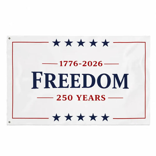 Freedom 250 Years Patriotic USA Anniversary Flag