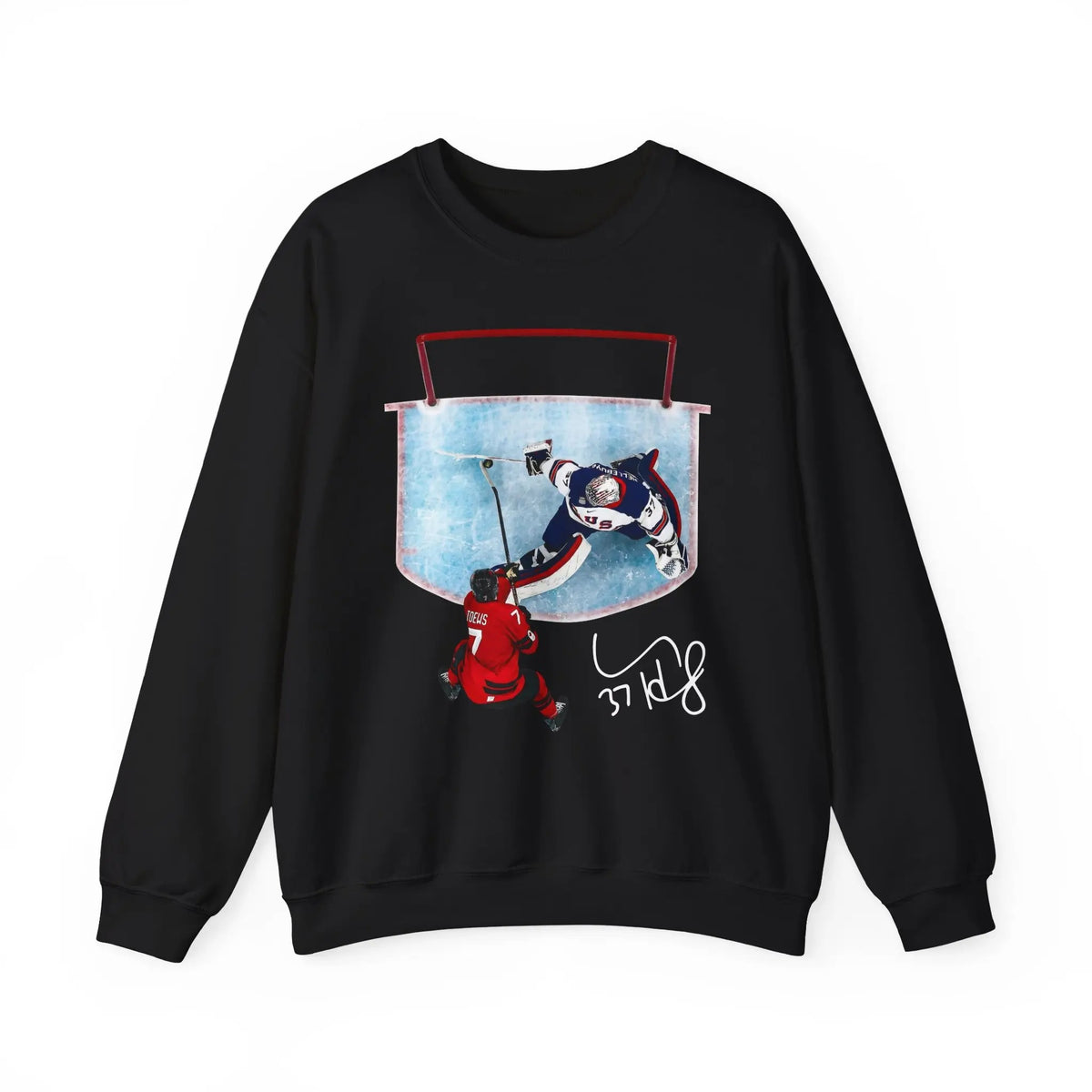 Hellebuyck Save USA Ice Hockey Gold Medal Winter Sport T-Shirt / Sweatshirt / Hoodie