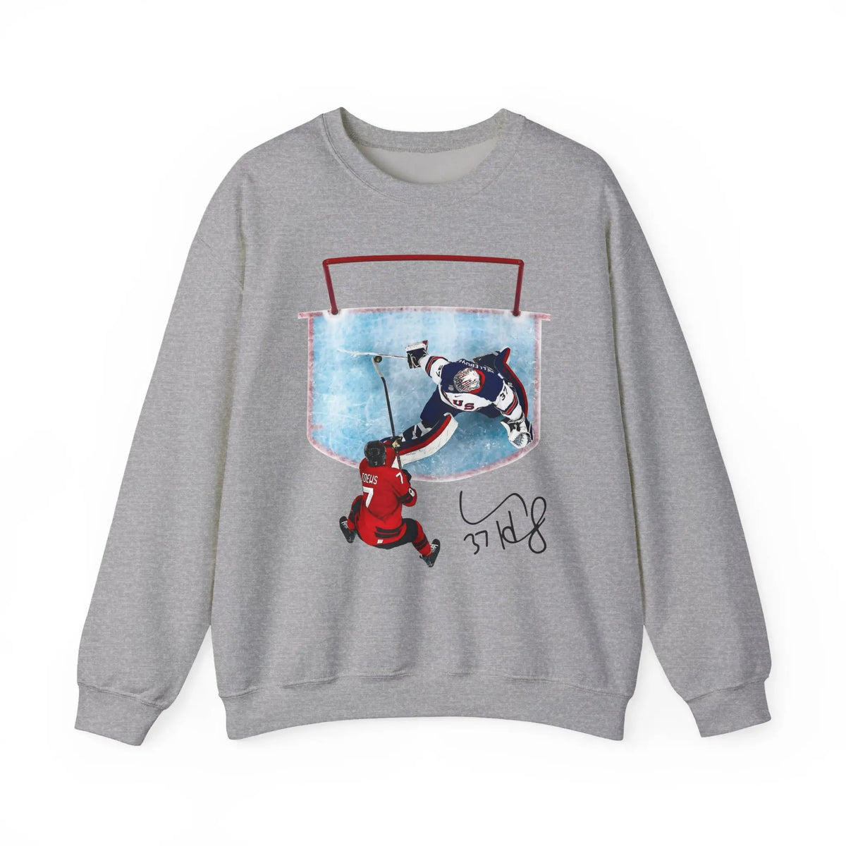 Hellebuyck Save USA Ice Hockey Gold Medal Winter Sport T-Shirt / Sweatshirt / Hoodie