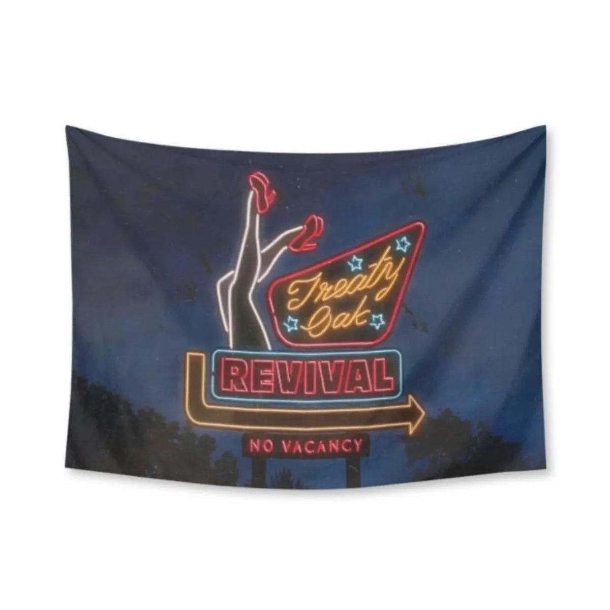 Treaty Oak Revival Wall Flag