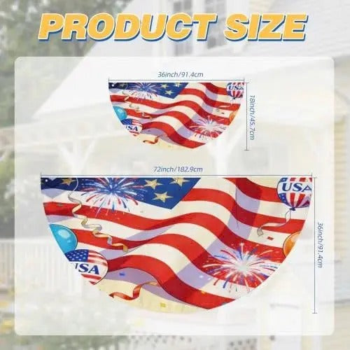 America 250th Birthday Semicircular Flag