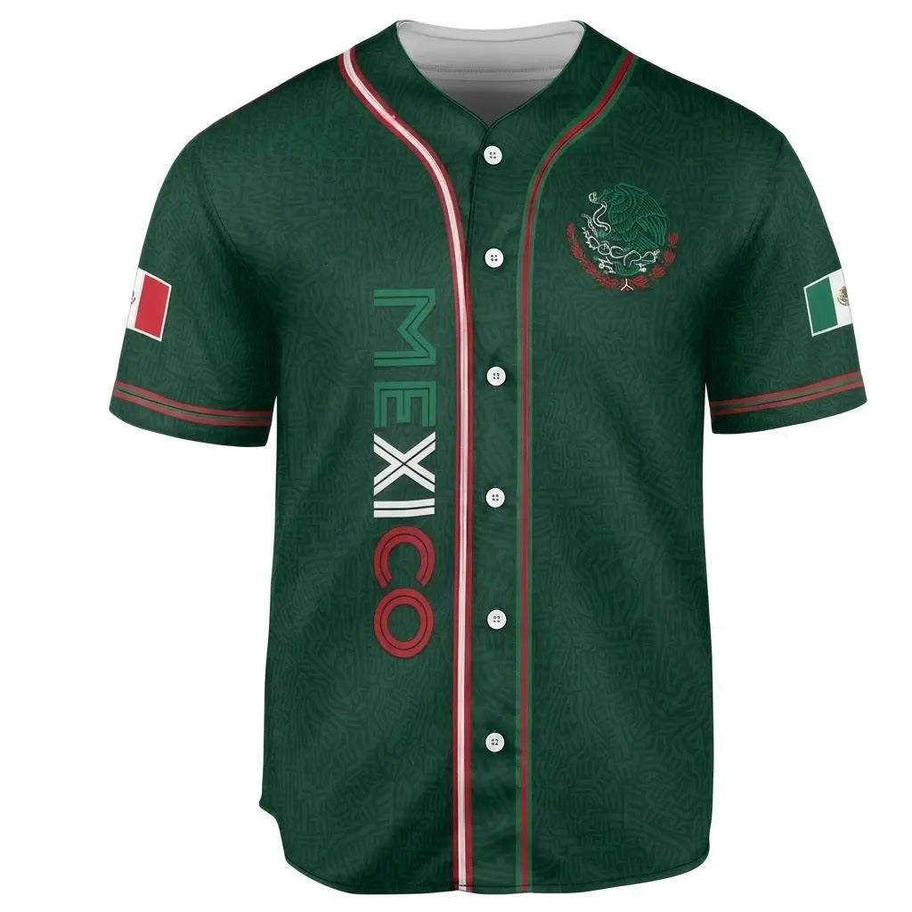 Mexico Heritage Eagle - Baseball Jersey