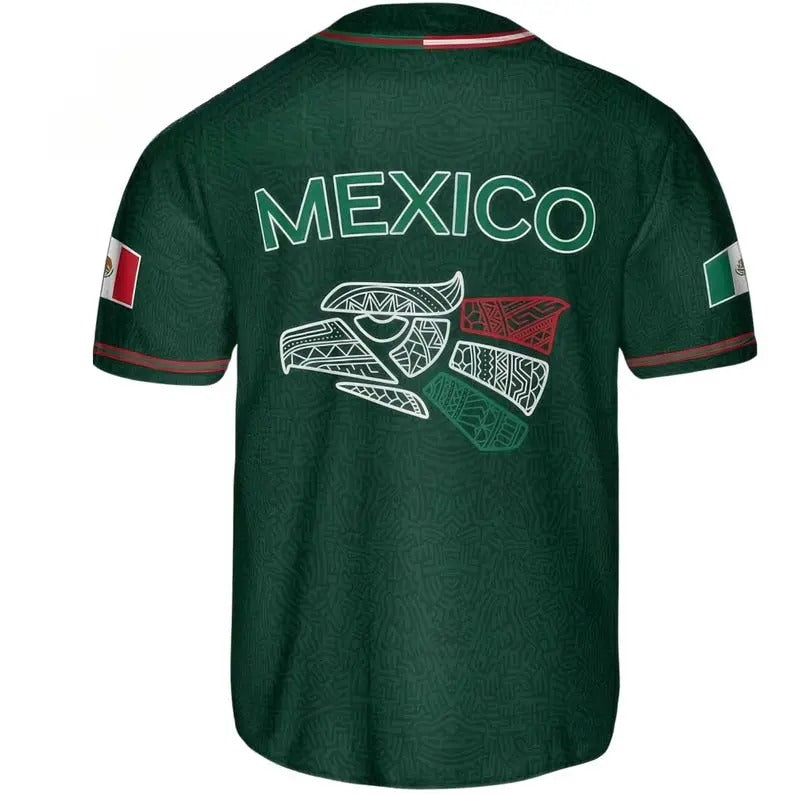 Mexico Heritage Eagle - Baseball Jersey