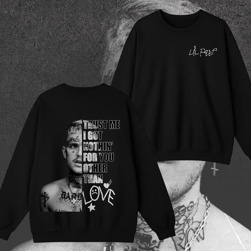 Lil Peep Trust Me Vintage Rap Gift For Fans T-Shirt / Sweatshirt / Hoodie
