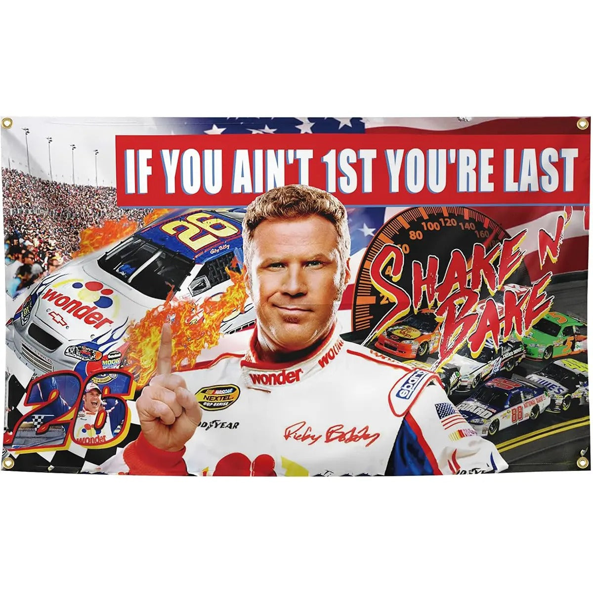 If You Ain't 1st You're Last NASCAR Funny Flag