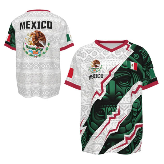 Mexico Aztec Calendar Style - Soccer Jersey
