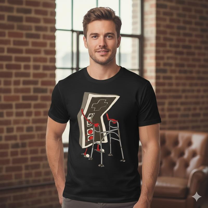 Old Gamer Retro Video Game Graphic T-Shirt / Sweatshirt / Hoodie