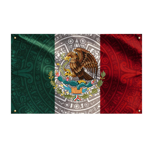 Mexican Flag Aztec Design