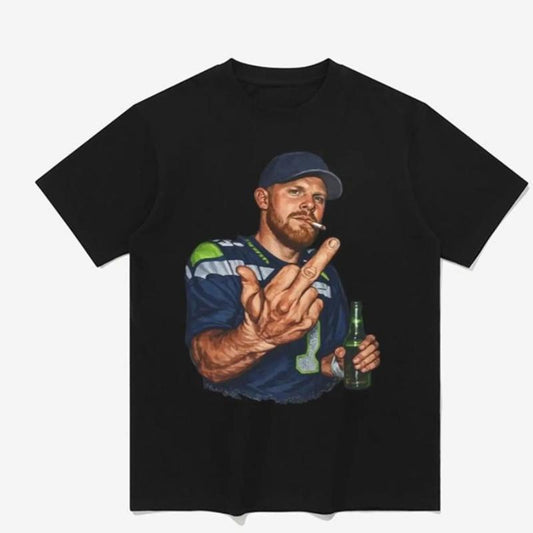 Sam Darnold Middle Finger Graphic T-Shirt / Sweatshirt / Hoodie
