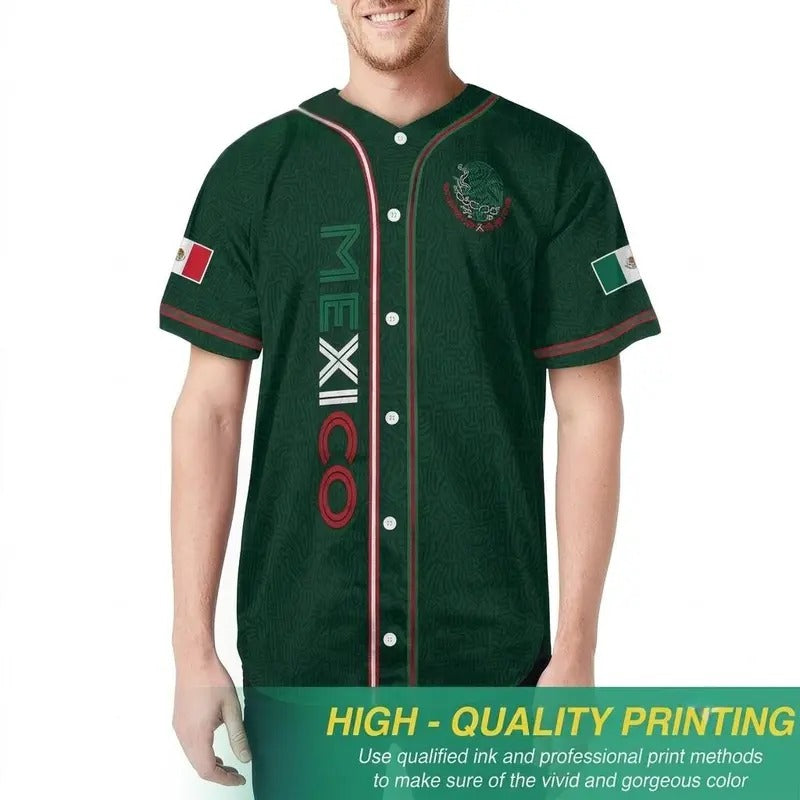Mexico Heritage Eagle - Baseball Jersey