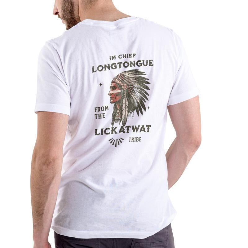 I'M CHIEF LONGTONGUE FROM THE LICKATWAT TRIBE Funny Name T-Shirt / Sweatshirt / Hoodie