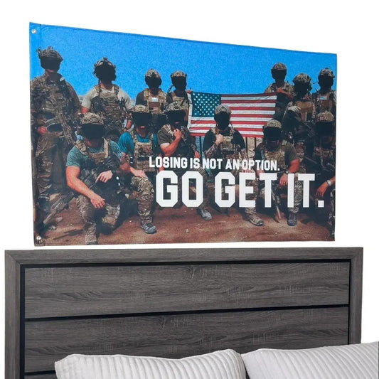 Losing Is Not An Option Motivational Flag