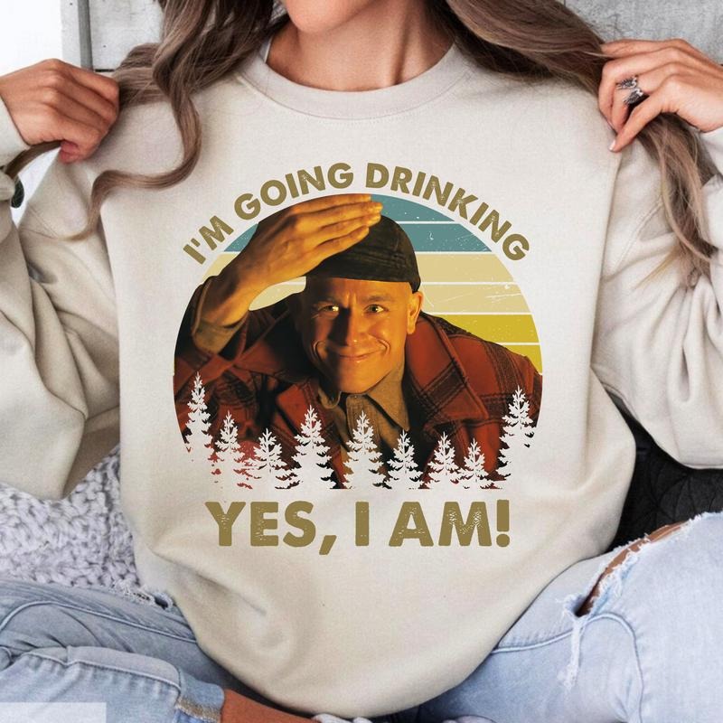 Charlie Hunnam as Ed Gein I'm Going Drinking T-Shirt / Sweatshirt / Hoodie