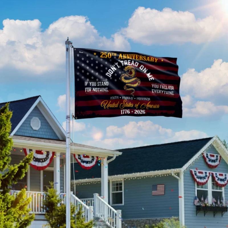 America 250th Anniversary Don’t Tread On Me Flag
