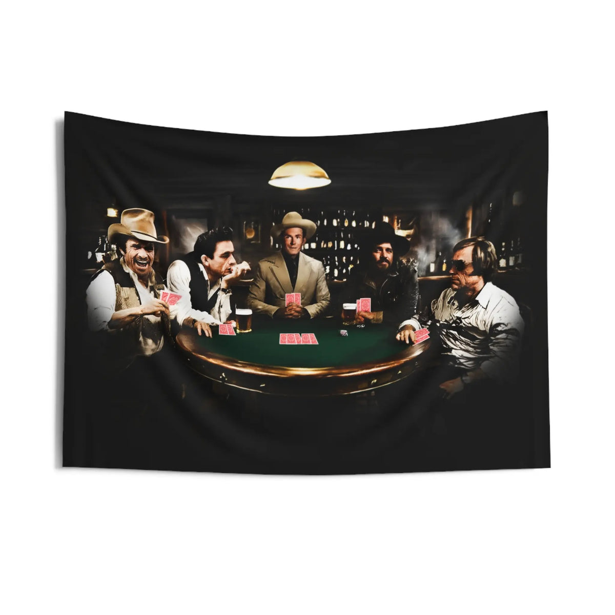 Country Legends Poker Game Wall Flag